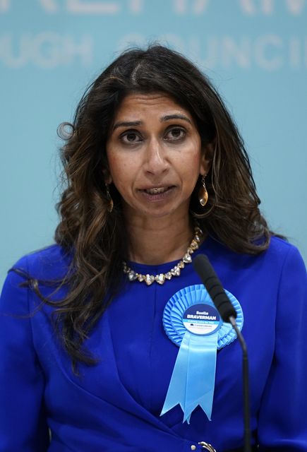 Suella Braverman, who was home secretary when the Government issued a written response to the IICSA report (Andrew Matthews/PA)