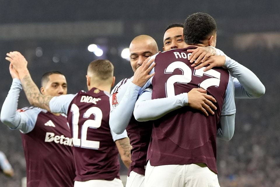 Jacob Ramsey, second right, opened the scoring inside a minute (Nick Potts/PA)