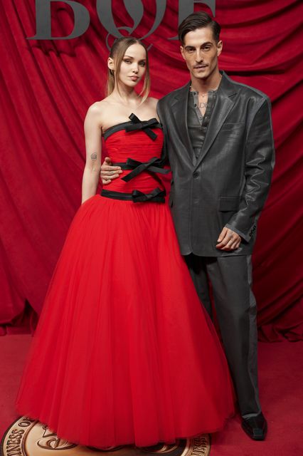 Dove Cameron and Damiano David  (Scott A Garfitt/Invision/AP)