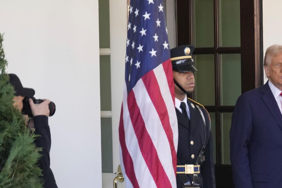 The leaders have been holding talks (Ben Curtis/AP)