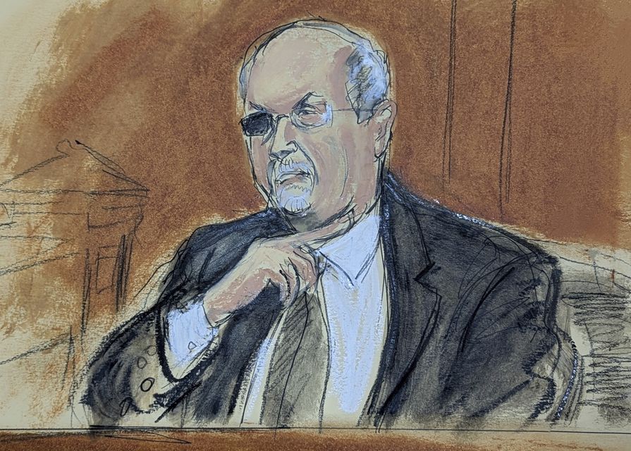 Salman Rushdie has given evidence (Elizabeth Williams via AP)