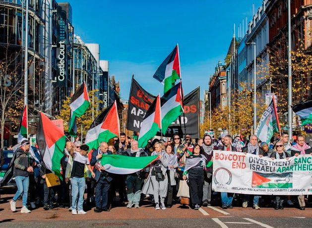 PSNI looking into authenticity of pro-Palestine poster listing rally at ...