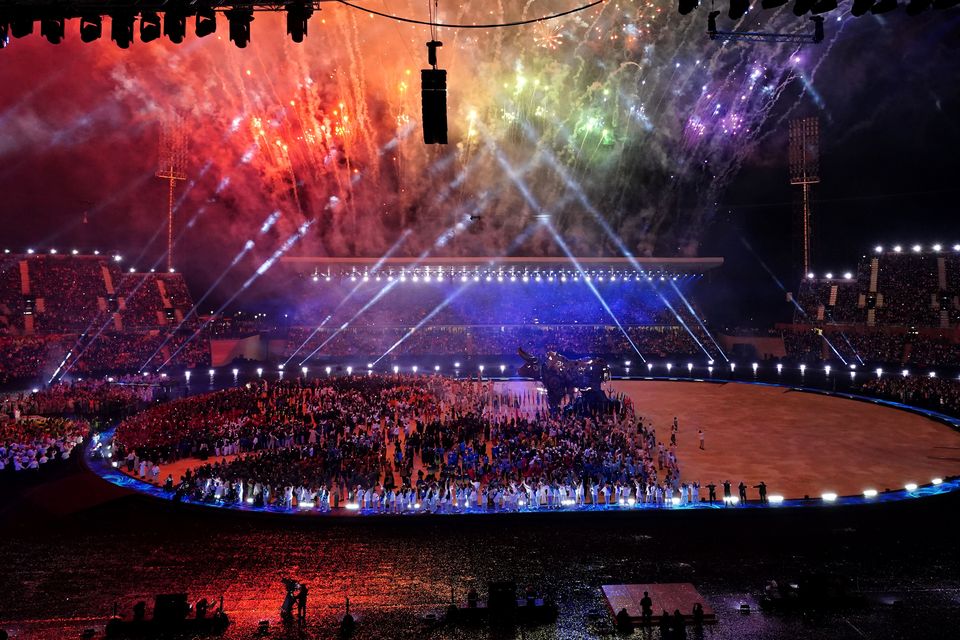 In Pictures: Raging Bull kicks off Commonwealth Games opening ceremony ...