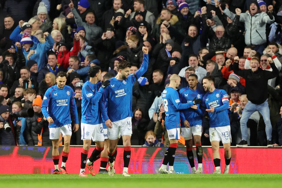 Rangers claimed an impressive victory over city rivals Celtic (Steve Welsh/PA)