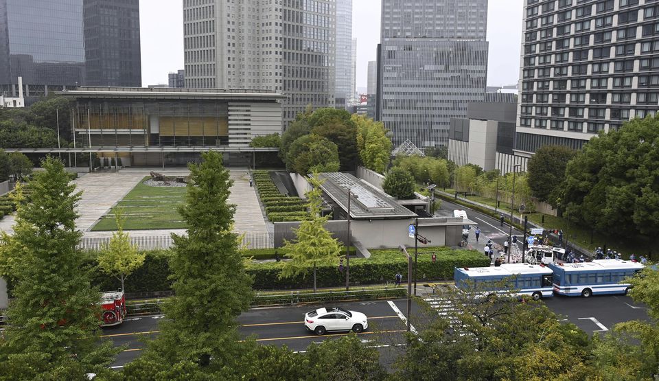 The ruling party is referring all queries about the incident to the police (Kyodo News/AP)