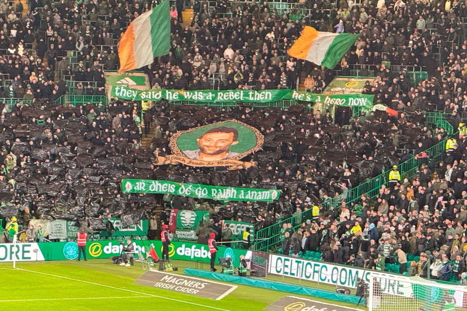 The banner at last night's game. Photo: X