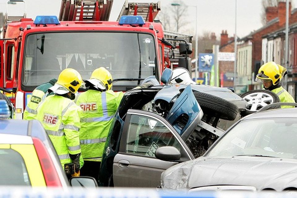 Emergency crews called to four-vehicle smash in Stockport