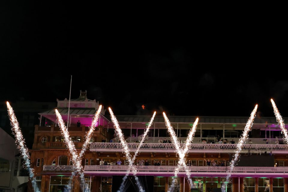 Celebrations at Lord’s after last year’s Hundred finals (Steven Paston/PA).