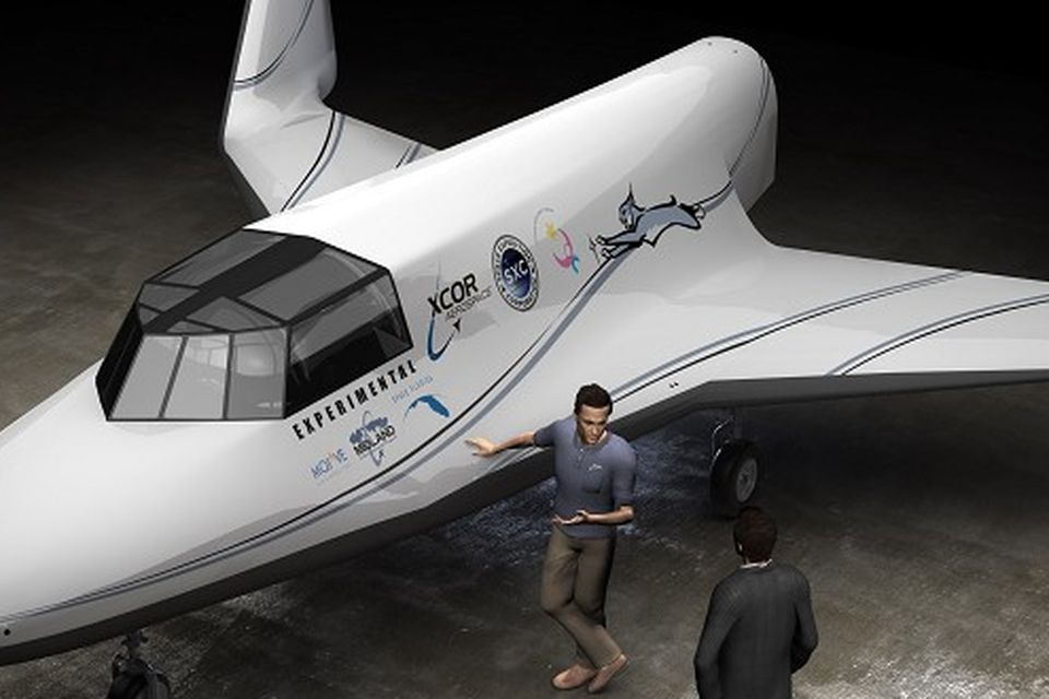 An artist's impression of the Lynx Suborbital Vehicle as space enthusiasts will soon be able to board a rocket for just a fraction of the cost (XCORAerospace)