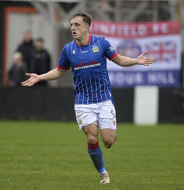 Linfield's Joe Cooper scored the crucial second goal