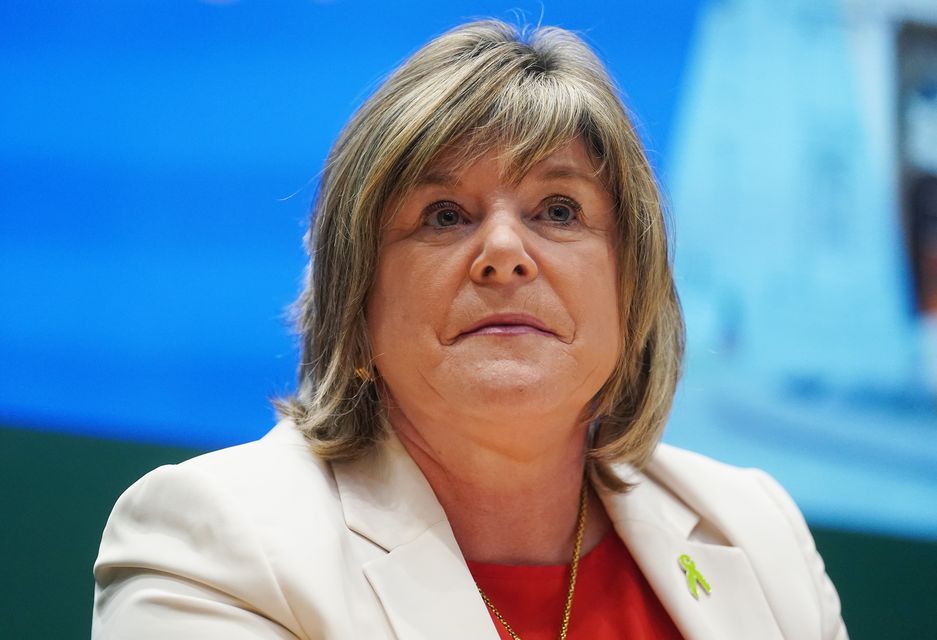 Minister of State at the Department of Health Mary Butler during a Budget 2024 press conference at Government Buildings in Dublin (Brian Lawless/PA)