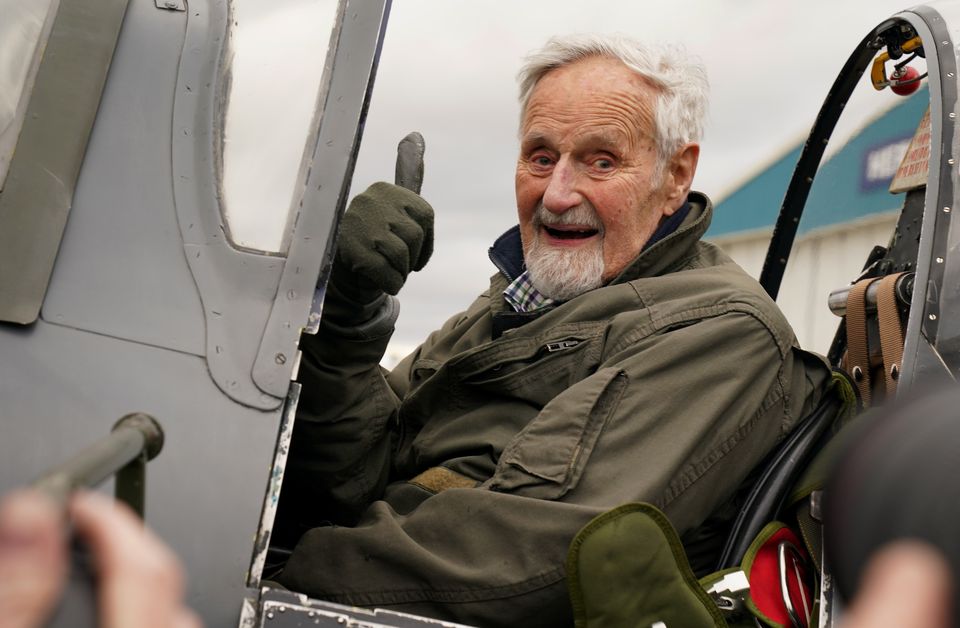 Jack Hemmings flew a Spitfire at 102 years old (Gareth Fuller/PA)