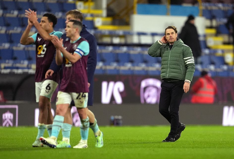 Burnley moved up to second in the Championship (Martin Rickett/PA)