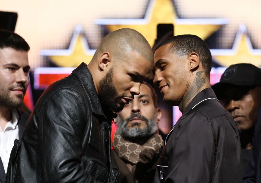 Chris Eubank Jr and Conor Benn went head to head in Manchester (Richard Sellers/PA)