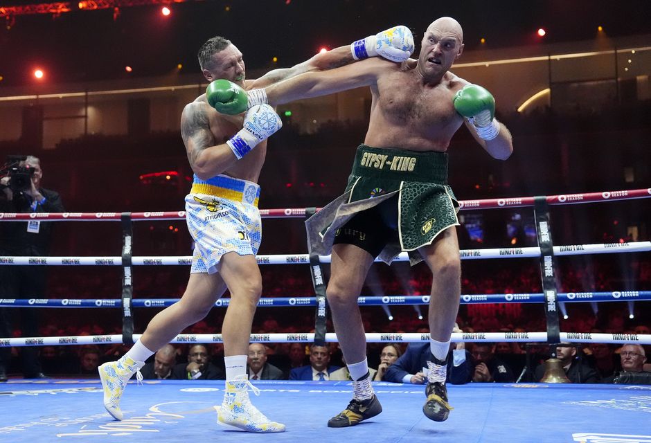 Tyson Fury lost to Oleksandr Usyk in Saudi Arabia (Nick Potts/PA)