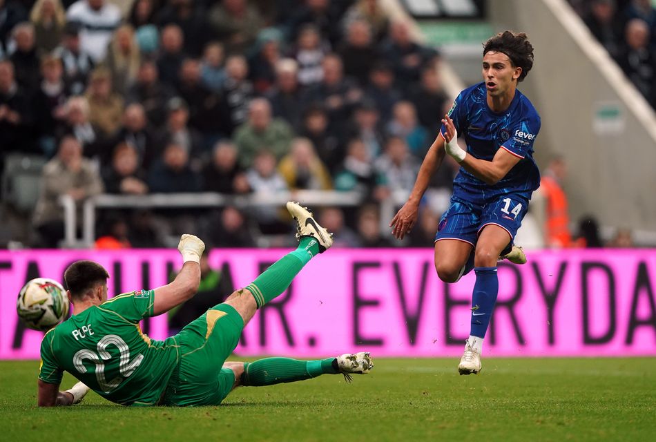 Joao Felix missed a golden chance for Chelsea (Owen Humphreys/PA)