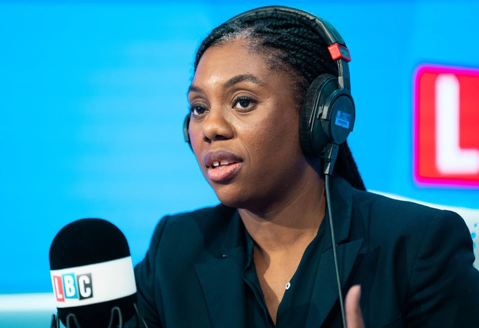 Tory leader Kemi Badenoch spoke of the importance of confronting ‘the resurgence of antisemitism today’ (James Manning/PA)