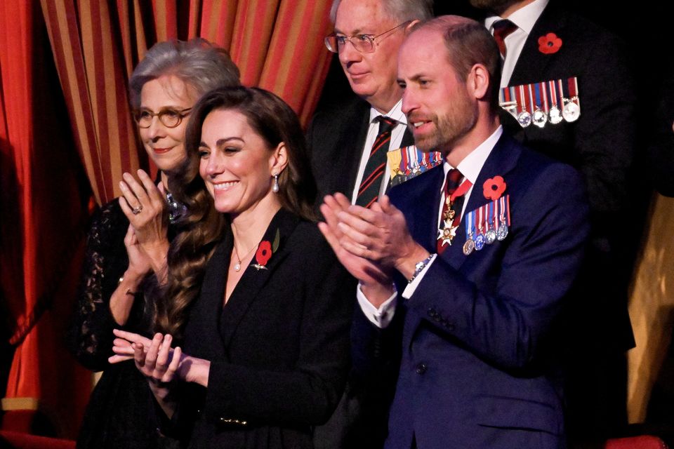 The Prince and Princess of Wales attended the annual Royal British Legion Festival of Remembrance at the Royal Albert Hall (Chris J Ratcliffe/PA)