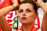 thumbnail: A Poland supporter  looks on prior to the Euro 2016 quarter-final football match between Poland and Portugal at the Stade Velodrome in Marseille on June 30, 2016. AFP/Getty Images