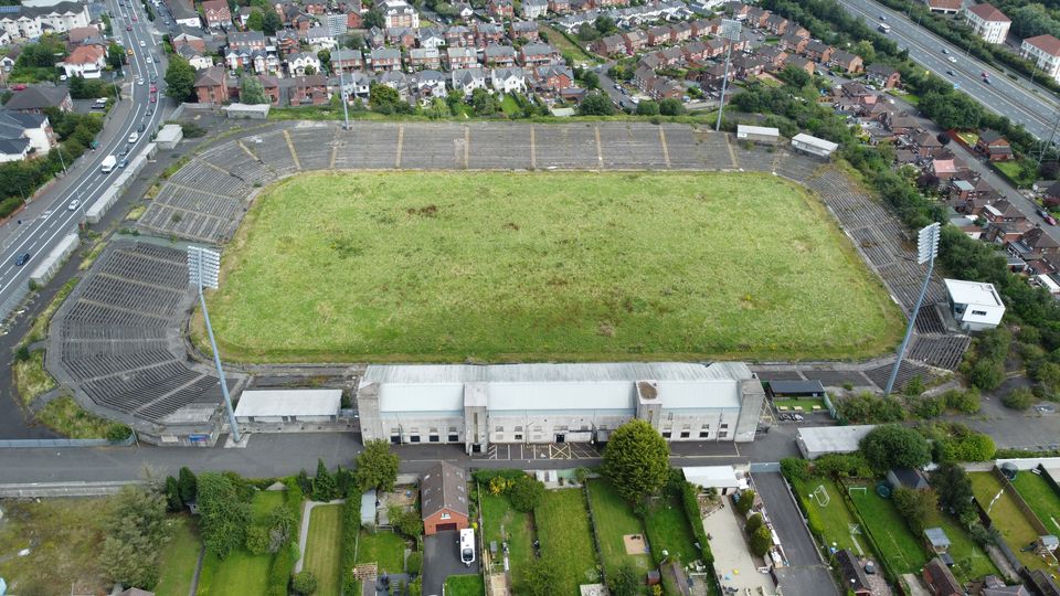 An aerial view of Casement Park (Niall Carson/PA)