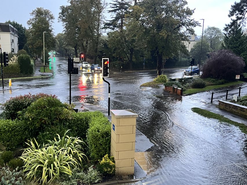 A thunderstorm in Cheltenham on Friday caused flooding (Sophie Wills/PA)