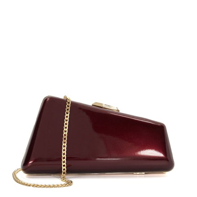 Night cherry patent bag, £95, Dune