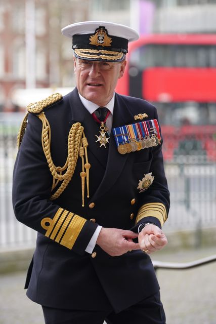 First Sea Lord, Admiral Sir Ben Key offered a public apology for misogyny and bullying in the submarine service (Yui Mok/PA)