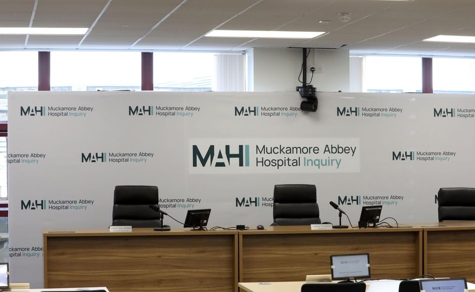 The hearing room in Belfast of the Muckamore Abbey Hospital Inquiry (Presseye/PA)