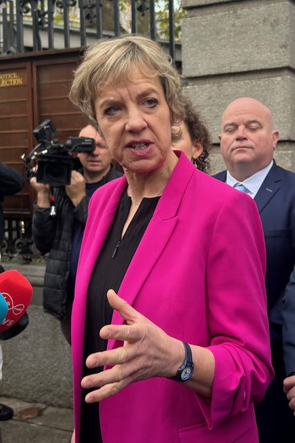 Labour leader Ivana Bacik said she had spoken to the leaders of Fianna Fail and Fine Gael on Monday by phone (Cillian Sherlock/PA)