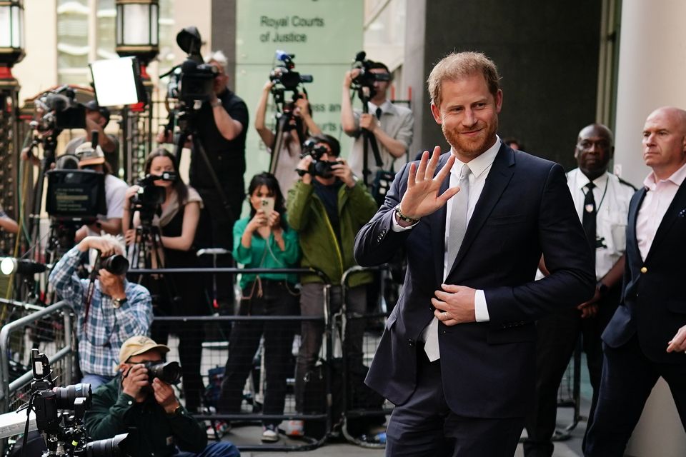 The Duke of Sussex leaving the Rolls Buildings in central London in June (Aaron Chown/PA)