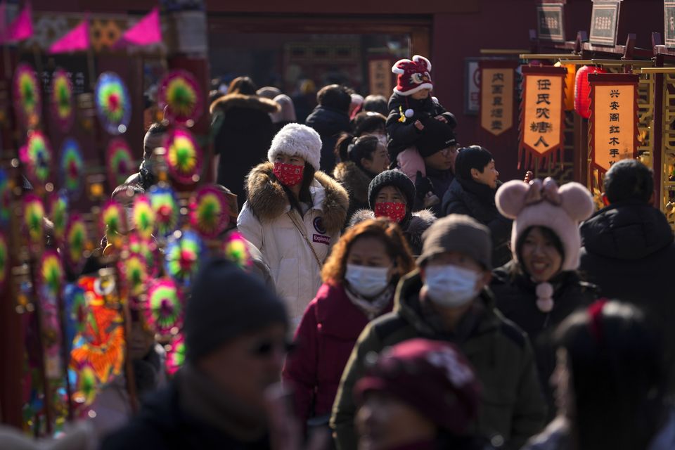 Many Chinese people who work in bigger cities return home during the eight-day national holiday in what is described as the world’s biggest annual movement of humanity (AP)