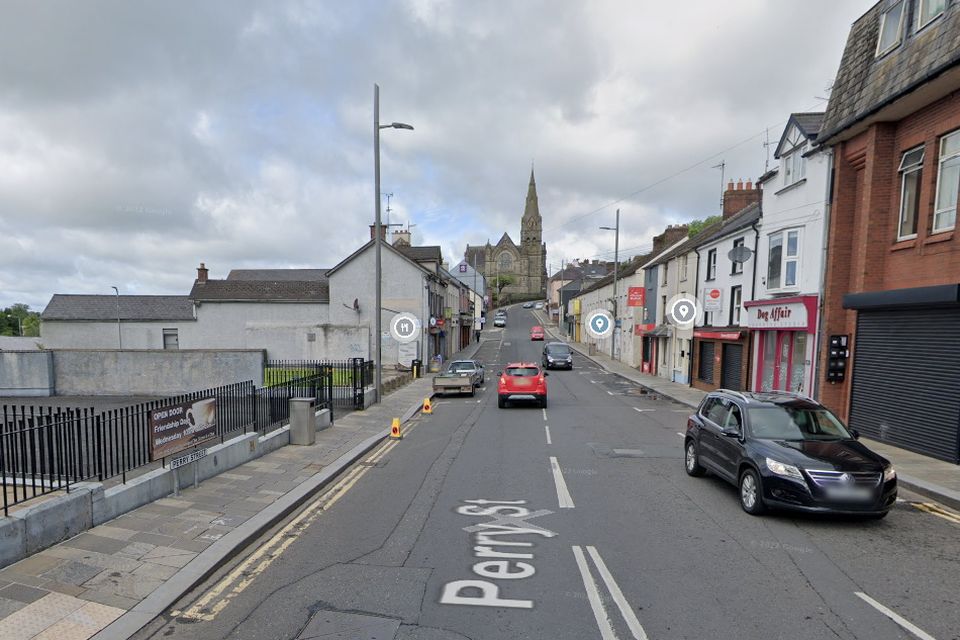 PSNI has confirmed access to Perry Street in Dungannon is currently closed. Credit: Google Maps