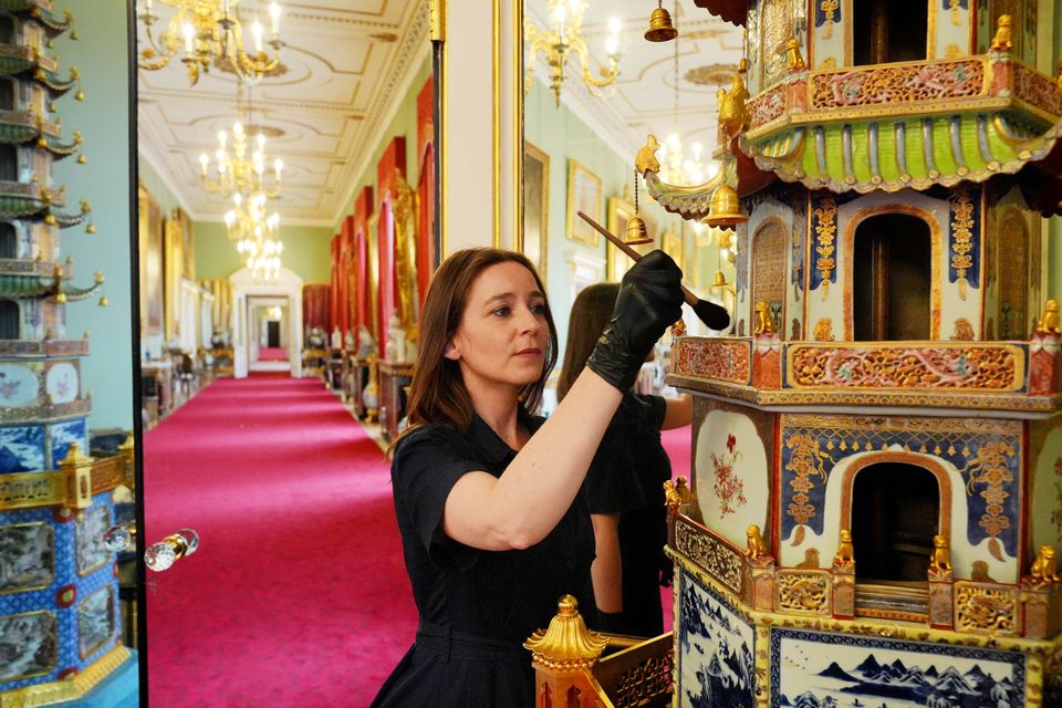 Final preparations being made in the Principal Corridor ahead of the summer opening this year (Jonathan Brady/PA)