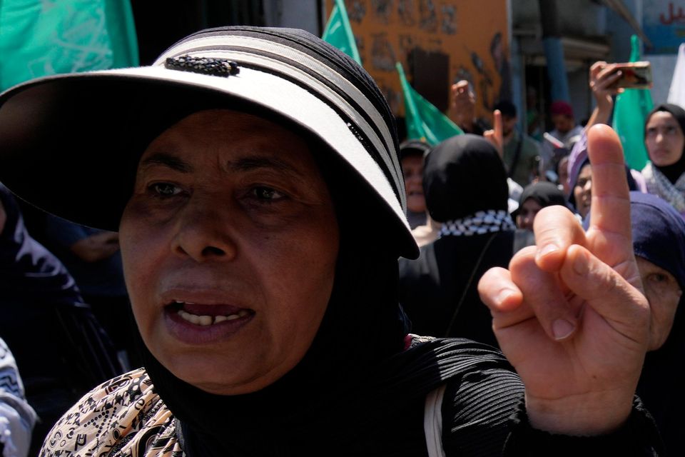 Symbolic funerals for Ismail Haniyeh were held around the world, including in Lebanon (AP Photo/Hussein Malla)