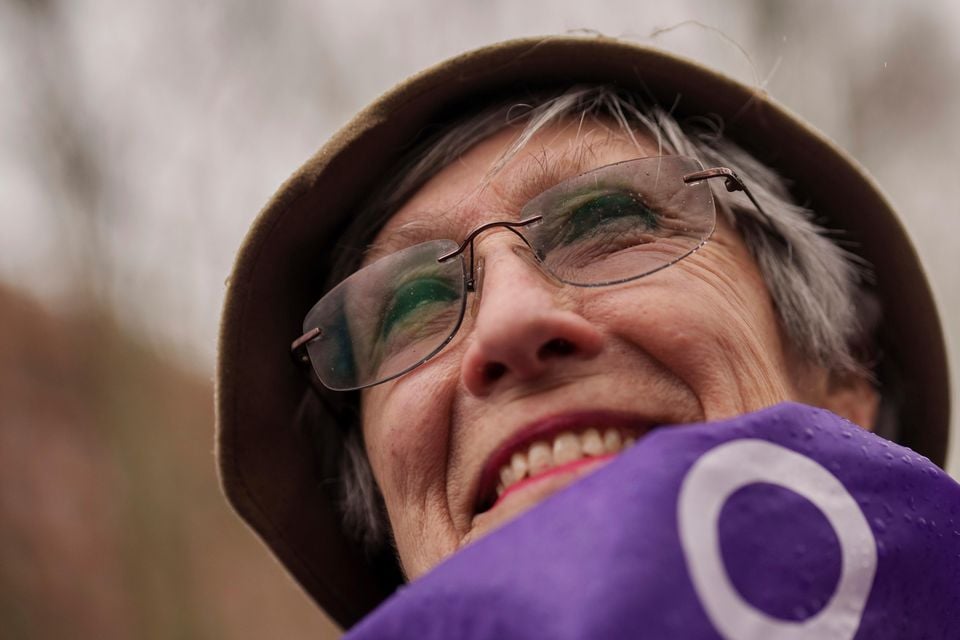 Women of all ages took part in events in the Spanish capital (Bernat Armangue/AP)