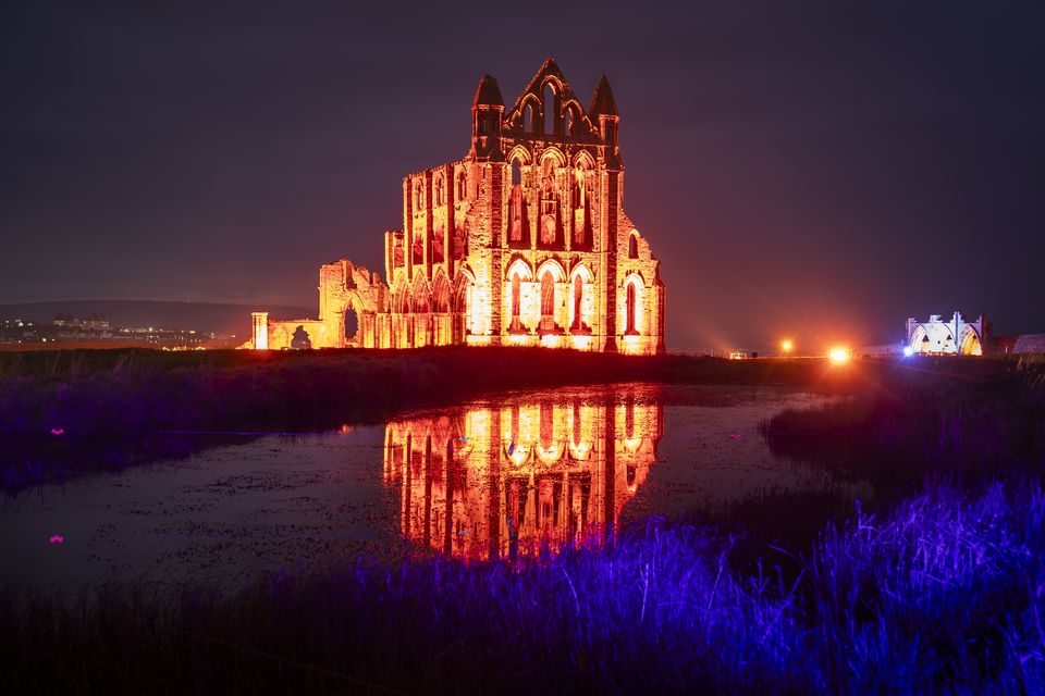 Visitors to the English Heritage property, which was the inspiration for Bram Stoker’s Dracula, can also see a production of If These Stones Could Talk from the Time Will Tell theatre group (Danny Lawson/PA)