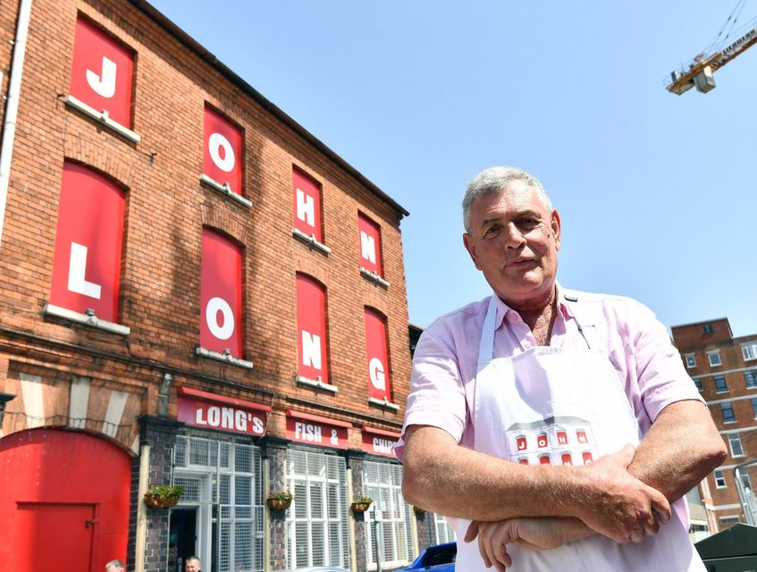 John Copeland of Long's fish and chip shop in Athol Street, Belfast