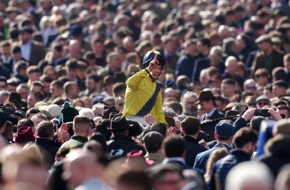 Michael O’Sullivan enjoyed a famous day with Marine Nationale at Cheltenham (David Davies for The Jockey Club)