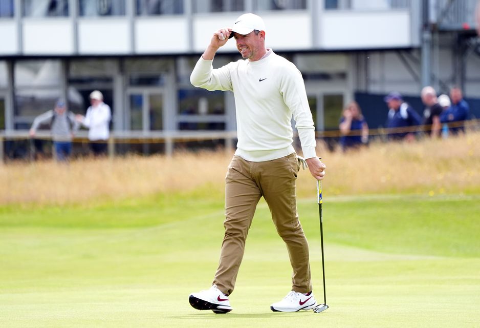 Rory McIlroy is looking to put his US Open near miss behind him as he goes in search of his first major since 2014 when he tees off at Royal Troon later (Jane Barlow/PA)