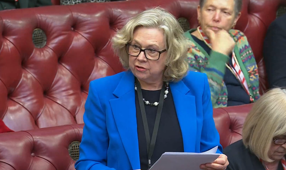 Liberal Democrat peer Baroness Northover addresses the House of Lords (House of Lords/UK Parliament)