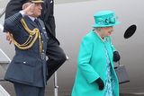 thumbnail: Queen Elizabeth II arrives in Baldonnel Airport on the Royal Flight on May 17, 2011 in Dublin, Ireland.