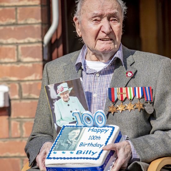 Piper hits right note as Lisburn man Billy marks 100th birthday