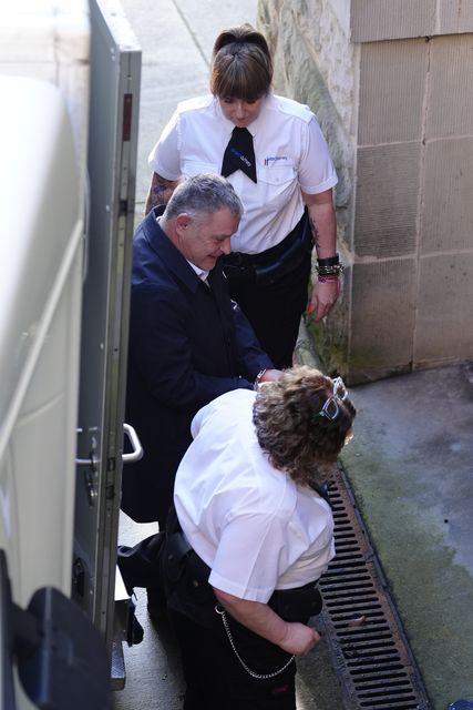 Runcorn and Helsby MP Mike Amesbury arrived at Chester Crown Court in a prison van (Peter Byrne/PA)