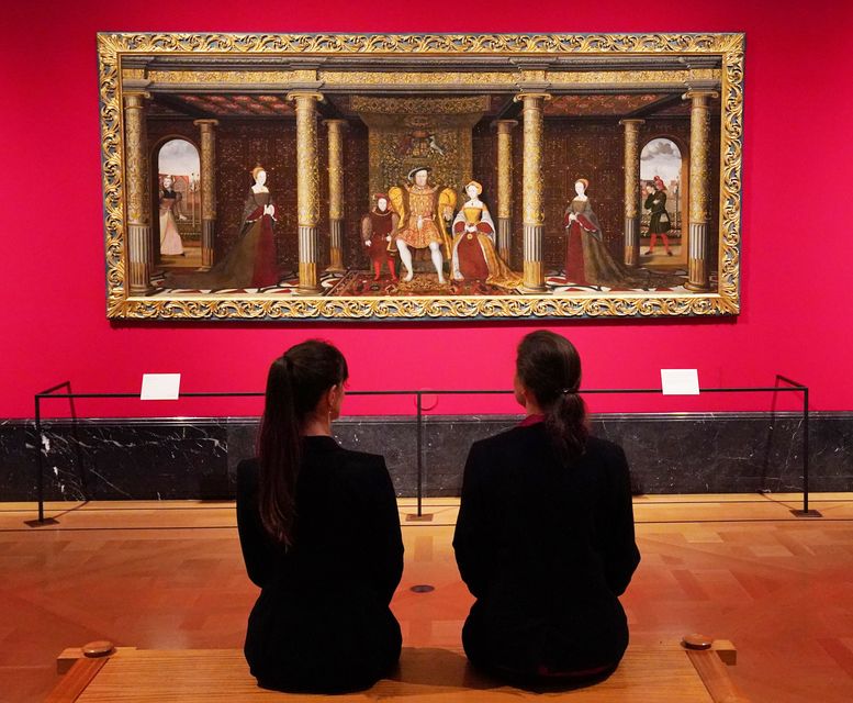 The Holbein at the Tudor Court exhibition in the Queen’s Gallery, Buckingham Palace (Jonathan Brady/PA)