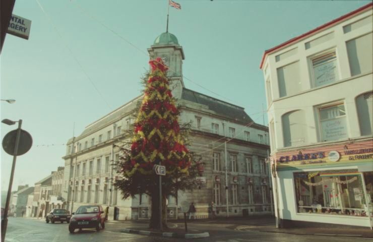 The Christmas tree Ballymena town centre in December 1996