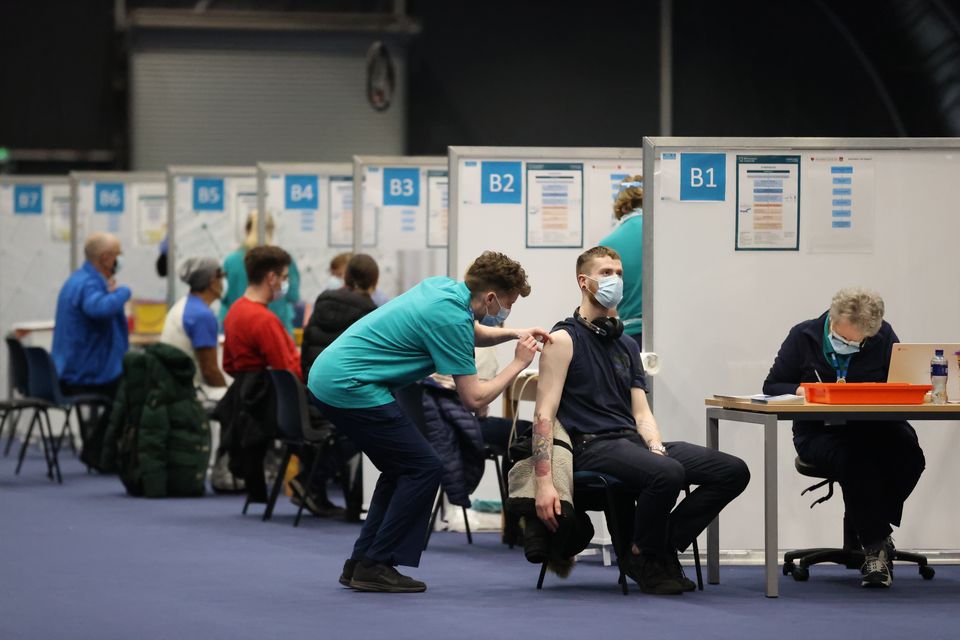 People get vaccinations (Liam McBurney/PA