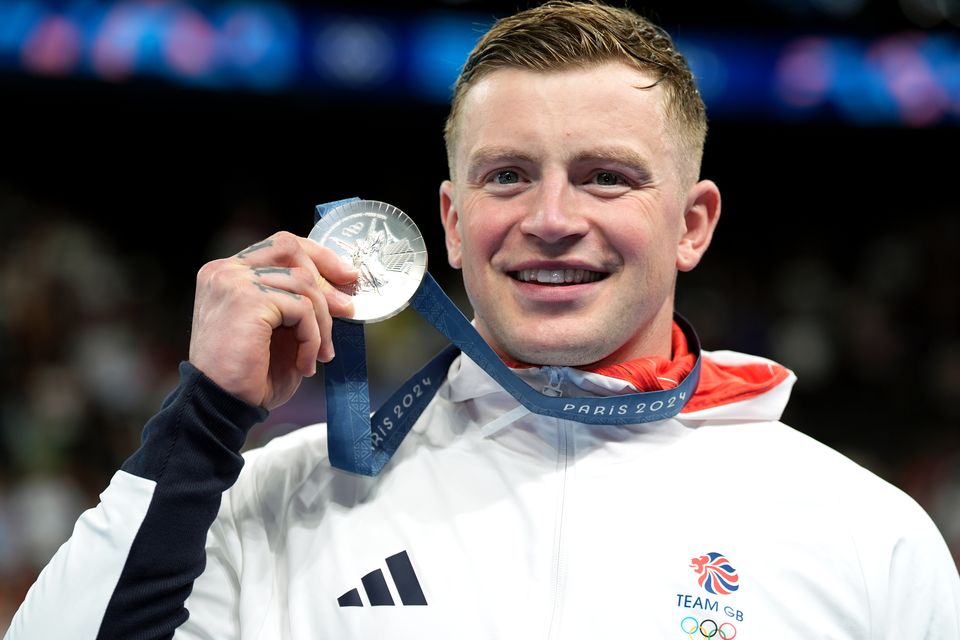 Adam Peaty won Olympic silver in the men’s 100m breaststroke final (Martin Rickett/PA)