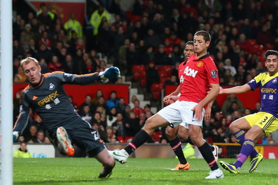 Manchester United's Javier Hernandez is feeling the benefits of