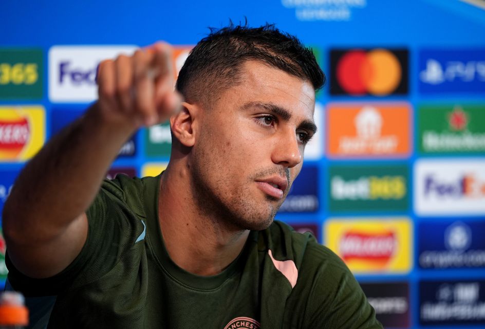 Rodri spoke out on the possibility of a players’ strike (Martin Rickett/PA)