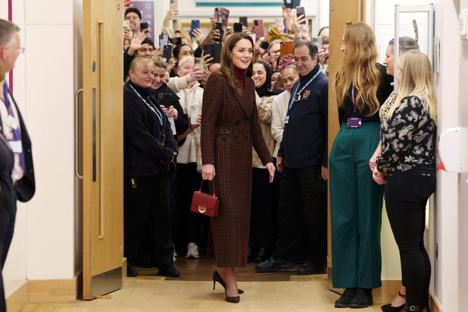 Kate makes a poignant return to the Royal Marsden Hospital, where she received her cancer treatment (Chris Jackson/PA)